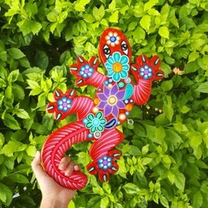 Hand-Painted MDF <b>Wood</b> <b>Slice</b> Fox Wall Art | Wholesale Wooden Animal Dcor - Product Image 3