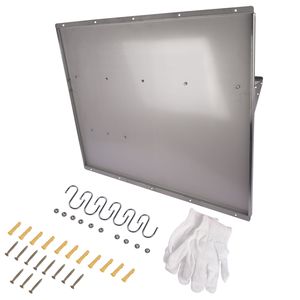 Protezione murale per cappa da cucina 36 x 29,5 pollici con ripiano portaoggetti, paraschizzi in acciaio inossidabile per cappa da cucina e mensole a muro - Product Image 5