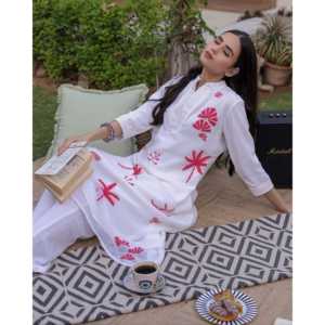 Ensemble Kurta Jazzy White XS - Product Image 4