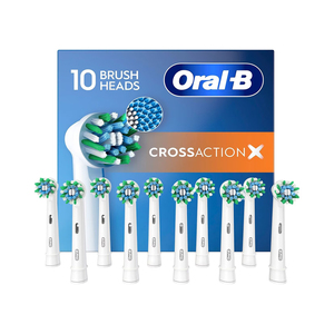 Têtes de brosse à dents électriques Oral-B iO Ultimate Clean, Têtes de brosse à dents électriques Oral-B, poils torsadés et angulaires, lot de 4, blanc - Product Image 1