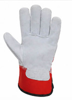 Guantes de Trabajo de Cuero Vacuno de Primera Calidad, Guantes de Seguridad para Jardinería, Guantes de Protección Industrial Resistentes, Guantes de Trabajo Pesado en Oferta