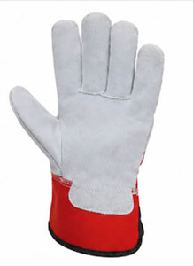 Gants de travail en cuir de vachette pleine fleur de qualité supérieure, protection industrielle robuste, gants de travail pour grimpeurs, vente chaude - Product Image 4