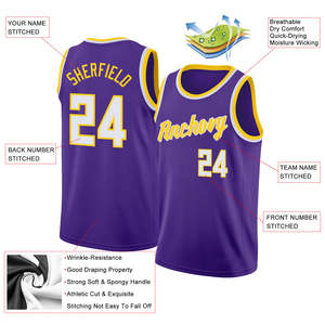 Maillot de basketball personnalisé OEM, imprimé à l'écran, débardeur de sport sans manches, ensemble uniforme d'équipe avec nom et numéro pour hommes - Product Image 4