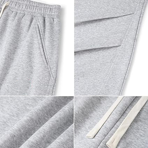<b>Men's</b> Gray <b>Harem</b> <b>Pants</b> Elastic Waist Drawstring Casual Breathable Panelled Woven Canvas Tie-Dye Urban Utility Sweatpants Summer - Product Image 5