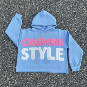 Sweat-shirt à capuche pour homme de haute qualité, personnalisé, avec impression 3D en relief du logo sur le devant, décontracté, uni, 100% coton, impression DTG - Product Image 1