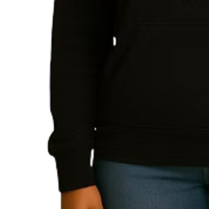 Sudadera con Capucha Negra para Mujer, Bordado 3D, Estilo Casual, Manga Larga, Cómoda para el Día a Día - Product Image 4