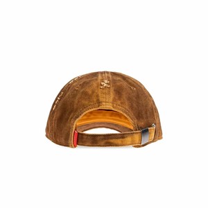 Washed Cotton Baseball Cap 6-Panel Unisex Vintage Ripped Distressed Solid Color Casual <b>Hat</b> Spring <b>Summer</b> Fitted Style - Product Image 5