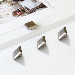 Modern Zinc Alloy Contemporary <b>Cabinet</b> <b>Knob</b> Satin Nickel Eco-Friendly Minimalist Drawer Handle Bedroom Living Room Kitchen - Product Image 1