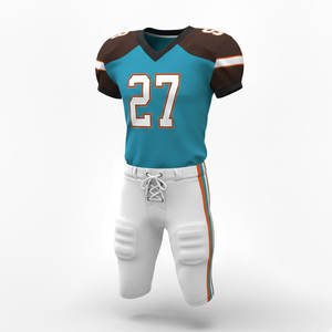 Ensemble maillot et pantalon de football américain pour hommes, tissu respirant, idéal pour les entraînements et les matchs. - Product Image 2