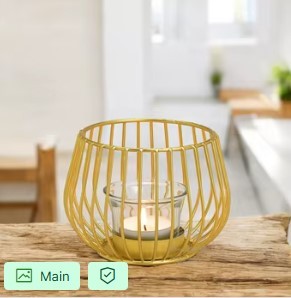 Eco Friendly Iron Wire Fruits <b>Basket</b> With Copper Handle Black Powder Coating Finished Rectangular Shape Large Size Customized - Product Image 4
