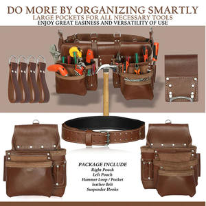 Las Mejores Ofertas, Cinturón/Bolsa/Estuche de Herramientas de Cuero 100% Real para Carpinteros y Construcción a Precios de Mayoreo - Product Image 4