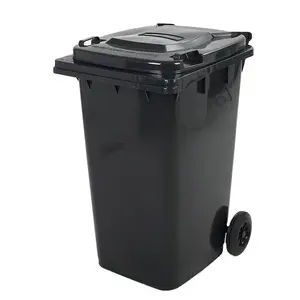 垃圾箱制造240升储物箱废物容器垃圾桶带轮垃圾箱