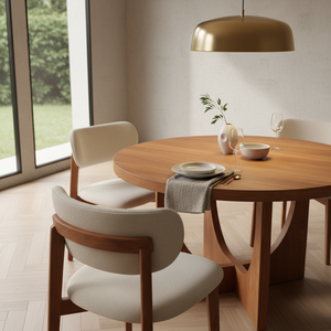 Table à manger moderne avec 4 chaises au design décoratif Garantie 1 an Ensemble de salle à manger moderne 4 places Ensemble de salle à manger compact pour 4 personnes - Product Image 4