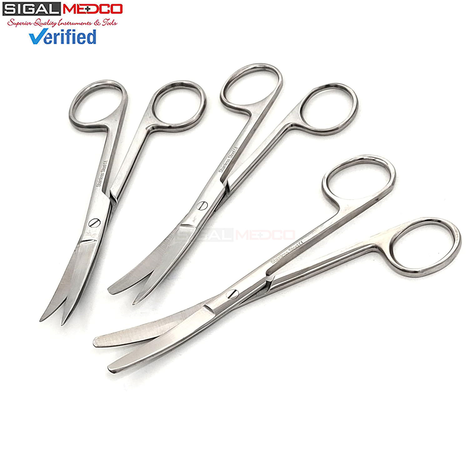 Set of 3 Operating Dissecting Scissors