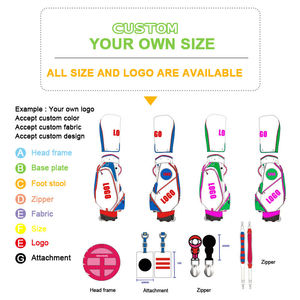 Sac de golf imperméable haut de gamme avec housse de pluie assortie et doubles sangles rembourrées pour une performance optimale sur le parcours - Product Image 6