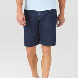 Shorts en jean vintage pour hommes, coupe décontractée, en toile noire, personnalisables OEM - Product Image 1