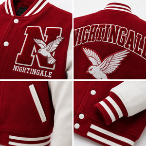 Chaqueta Varsity de Cuero de Alta Calidad con Logotipo Personalizado, Chaqueta de Béisbol Larga de Invierno, Nueva Llegada, Transpirable, Estilo Letterman - Product Image 5