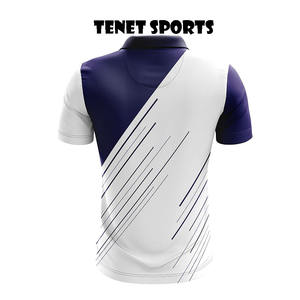 Venta al por mayor de alta calidad 100% algodón tamaño americano O cuello camisetas impresión personalizada azul de seda en blanco para S/OEM Logo más opciones de tamaño - Product Image 6