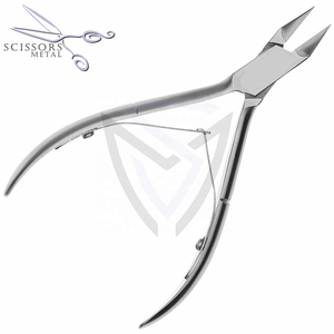 Coupe-ongles à double ressort en acier inoxydable extrêmement tranchant 10 cm, coupe-cuticules, logo personnalisé, éliminateur de peaux mortes pour les doigts, pas cher - Product Image 5