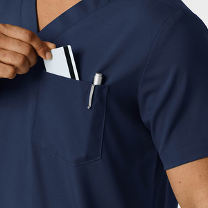 Fashion Hospital Uniform Nurse Beauty Dental Salon Work <b>Clothes</b> Custom Logo Stretch Medical <b>Scrubs</b> Set For Men And Women - Product Image 3