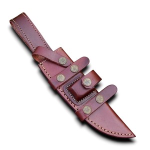 Étui de couteau vintage Western Pancake en cuir fait main sur mesure, pour port horizontal, étui de ceinture pour couteau pliant, chasse, EDC - Product Image 1