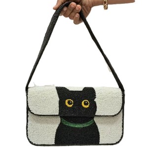 Sac de rangement ethnique pour perles florales, pochette de soirée brodée tendance, sac à bandoulière pour femme, sac à main ethnique en perles - Product Image 2