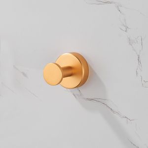 Lot de 2 crochets muraux ronds à base plate, finition or brossé, pour entrée, armoire à chaussures, dressing, salle de bain, chambre à coucher - Product Image 4