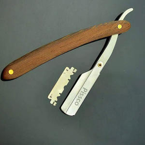 Navaja de Afeitar Recta de Acero Inoxidable, Herramienta de Barbería para Afeitar la Barba y Depilar en Salón - Product Image 3