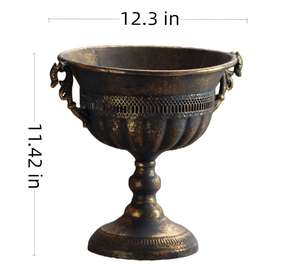 Rustic Centerpiece Metal Vase Decorative Flower Pot for Wedding,Table decor,Living - Product Image 6