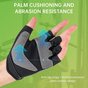 Half Finger Cycling Gloves Shockproof Gel Padded Anti Slip Breathable Waterproof Moisture Wicking <b>Bike</b> Gym Fitness <b>Training</b> Men - Product Image 4