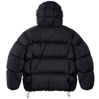 Blouson matelassé léger pour homme en tricot écologique avec cagoule intégrale, imperméable et coupe-vent en toile