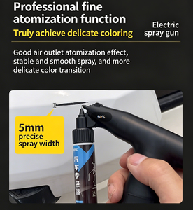 Pistolet de pulvérisation électrique IKZARSA P-01 0,3 mm à alimentation par gravité, rechargeable par USB, outil portable pour travaux d'art, commande par bouton-poussoir 2 - Product Image 5