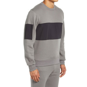Sudaderas Casuales para Hombre, Jersey de Manga Larga, Color Sólido, Cuello Redondo, Ajuste Personalizado, Ropa Exterior Masculina - Product Image 3