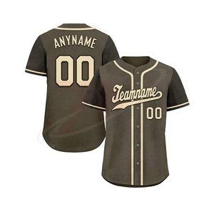 Camiseta de Béisbol Personalizada para Hombre, Nombre del Equipo 00, Impresión Sublimada, Uniforme Deportivo Transpirable con Botones para Adultos - Product Image 4