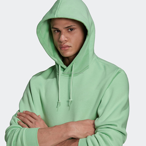 Sudadera con Capucha para Hombre, Corte Regular, Tejido Grueso, 70% Algodón, 30% Poliéster Reciclado, Estilo Essentials Trefoil, Color Verde Menta Oscuro - Product Image 4