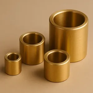Adaptador de Tubería Hexagonal Macho de Latón Fundido, 95mm DI, 150mm DE, 3 Pulgadas de Longitud, Pulido, Alta Presión, Conexión Industrial Métrica - Product Image 1