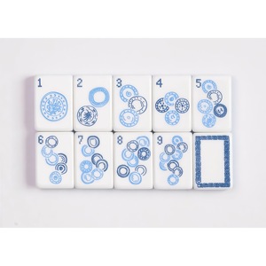 Custom Engraved Three Layered 160 Pearlescent American <b>Mahjong</b> Tiles <b>Set</b> - Product Image 5