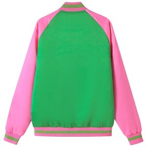 Chaqueta de Satén AKA Personalizada de Alta Calidad para Hermandades y Fraternidades, Diseño Personalizado, Chaquetas Griegas AKA, Diseño Griego para AKA - Product Image 2