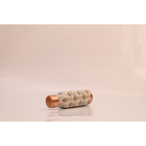 Premium Pure Copper Water Bottle with Designer Floral Print Leak-Proof Ayurvedic Health Bottle for Yoga Gym and Office - Product Image 5