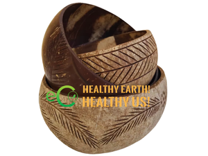 Eco2go Vietnam Natural Coconut Shell Biodegradable Eco-Friendly BPA Free Stackable <b>Freezer</b> Safe Dessert Bowl Ice Cream Food Safe - Product Image 6