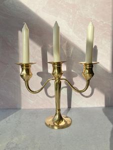 Traditional Aluminum <b>Candelabra</b> Candle Stand for Religious Ceremony Wedding and Festival Decoration - Product Image 1