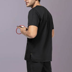 Tenue d'hôpital unisexe de qualité supérieure en tissu pur, prix abordable, vente en gros, design de combinaison médicale - Product Image 4