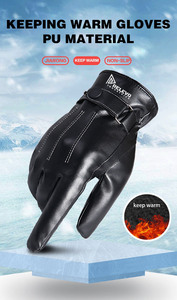 Winter Warm PU Leather Driving <b>Gloves</b> General Purpose Work <b>Gloves</b> for Winter Good Quality Fot Leather <b>Gloves</b> - Product Image 3
