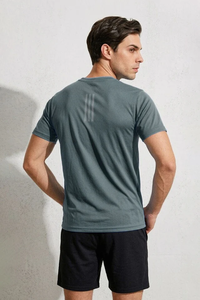 '' SOSH 4 <b>T</b>-<b>shirt</b> '' <b>Men's</b> Reflective <b>Striped</b> Activewear Tee <b>Shirt</b> - Product Image 3