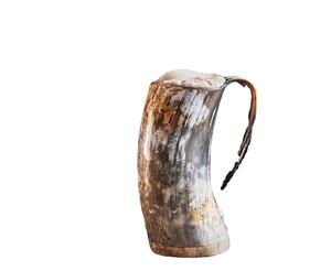 High Quality Large Norse Horn Mug Real Ox Horn Best Price for Viking Themed Decor Top Natural <b>Craft</b> - Product Image 3