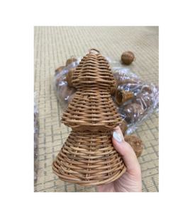 Paniers de rangement traditionnels en rotin marron du Vietnam avec matériau en rotin naturel Home Party Wedding Craft House Basket avec poignée - Product Image 4