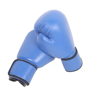 Gants d'entraînement de boxe rouges personnalisables avec logo, poignées en PU, fermeture auto-agrippante pour sangle de poignet réglable, haute qualité, 10-16oz, unisexe - Product Image 6