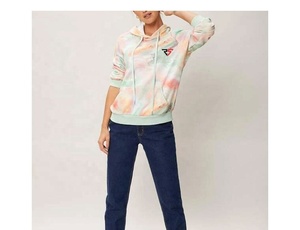 Venta al por mayor en stock Hombres y mujeres Tie Dye Sudaderas con capucha Tops con bolsillo Neon Tie Dye Mujeres Sudadera con capucha - Product Image 6