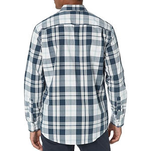 เสื้อเชิ้ตแขนยาวทรงเข้ารูปสำหรับผู้ชาย ผ้าฝ้าย 100% ระบายอากาศได้ดี ผ้าทวิลล์ สไตล์ลำลอง ธุรกิจ ขายส่ง ผู้ผลิต OEM - Product Image 5