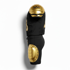 Uniforme de football américain professionnel, maillot personnalisé sublimé, équipement de football durable à double col pour équipe de lycée - Product Image 3